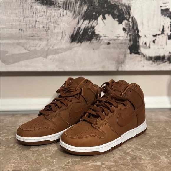 Nike Dunk High Premium “Wheat Flax” Women’s Sneakers | Size 8 - Picture 2 of 8